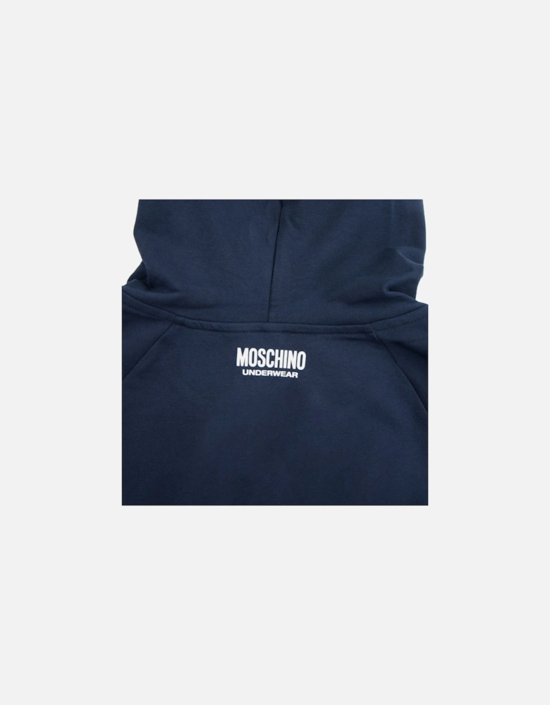 Underwear Arm Tape Logo Zip Up Hoody Dark Navy