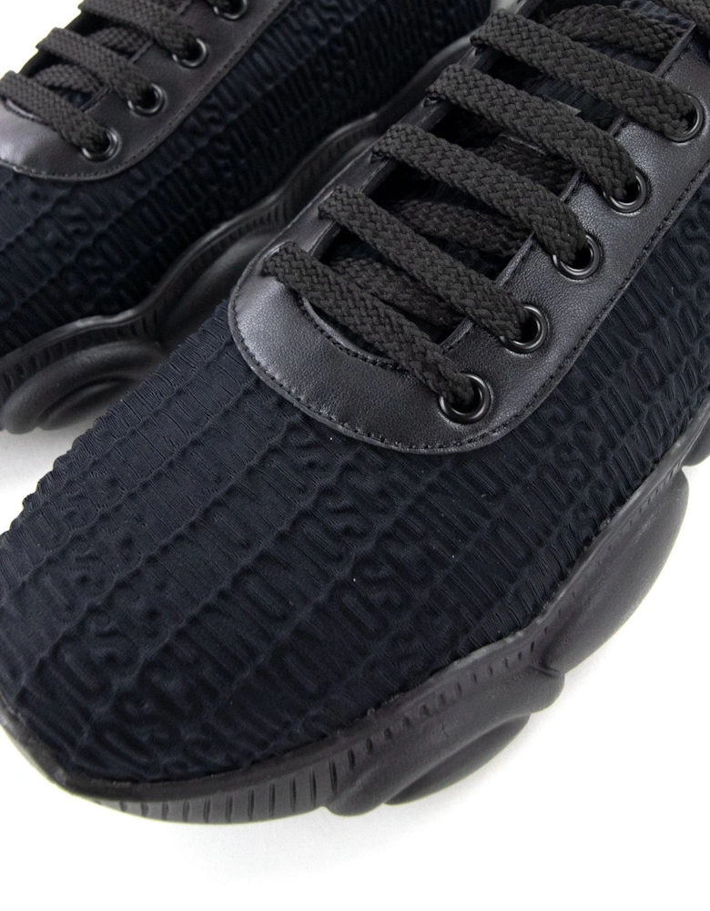 Couture All Over Logo Teddy Trainers Black