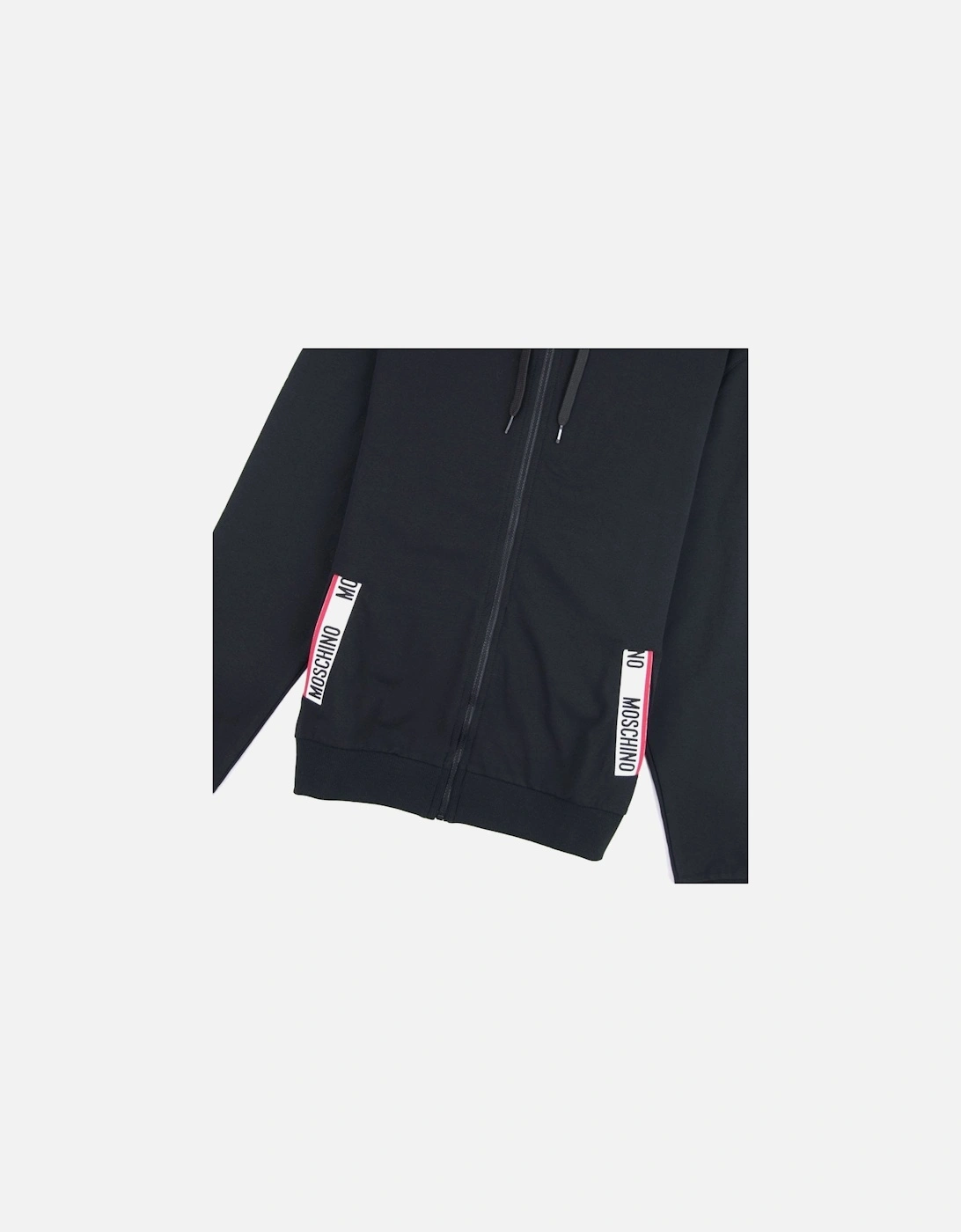 Underwear Pocket Tape Logo Hoody Black