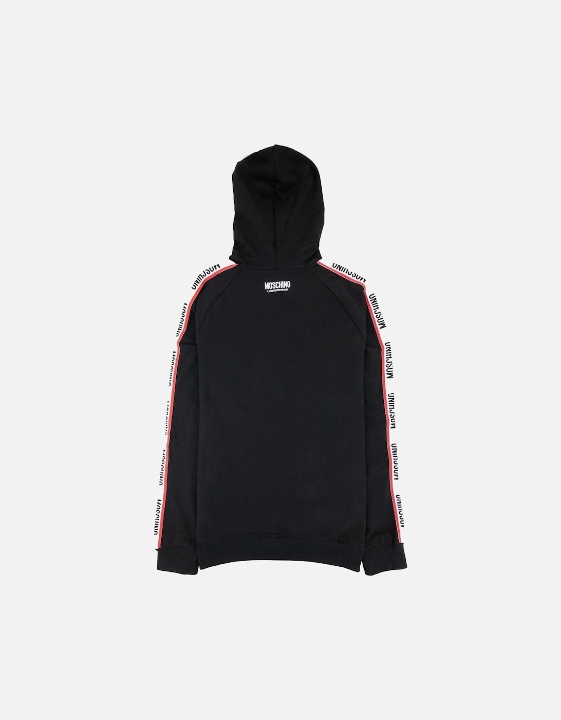 Underwear Arm Tape Logo Zip Up Hoody Black