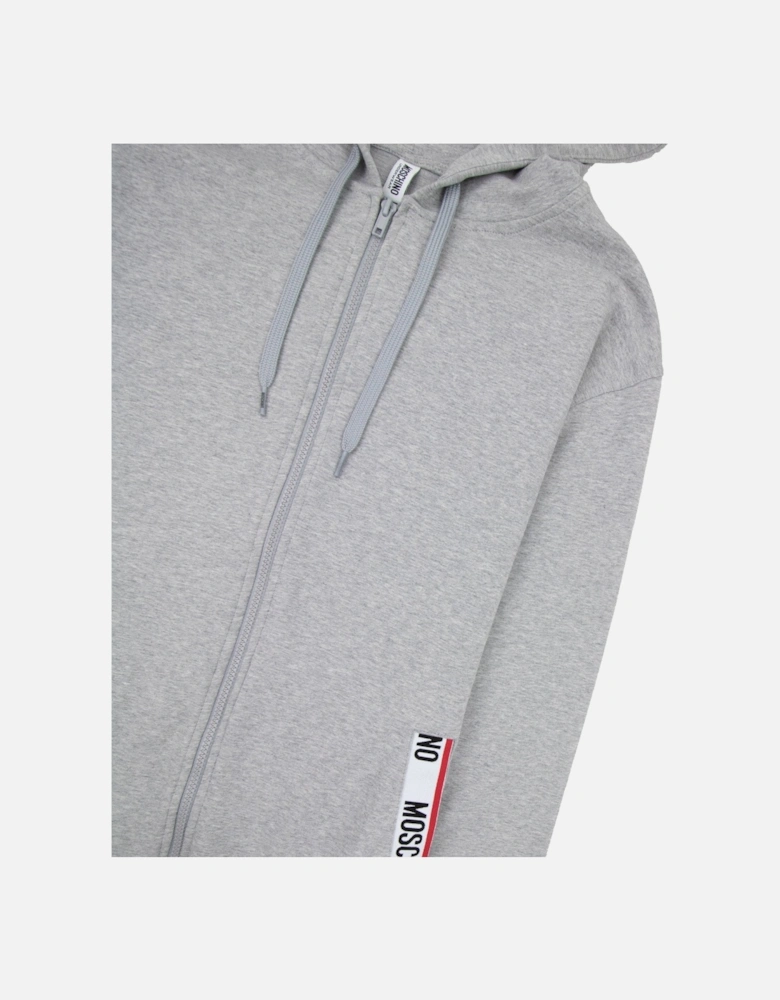 Underwear Pocket Tape Logo Hoody Light Grey