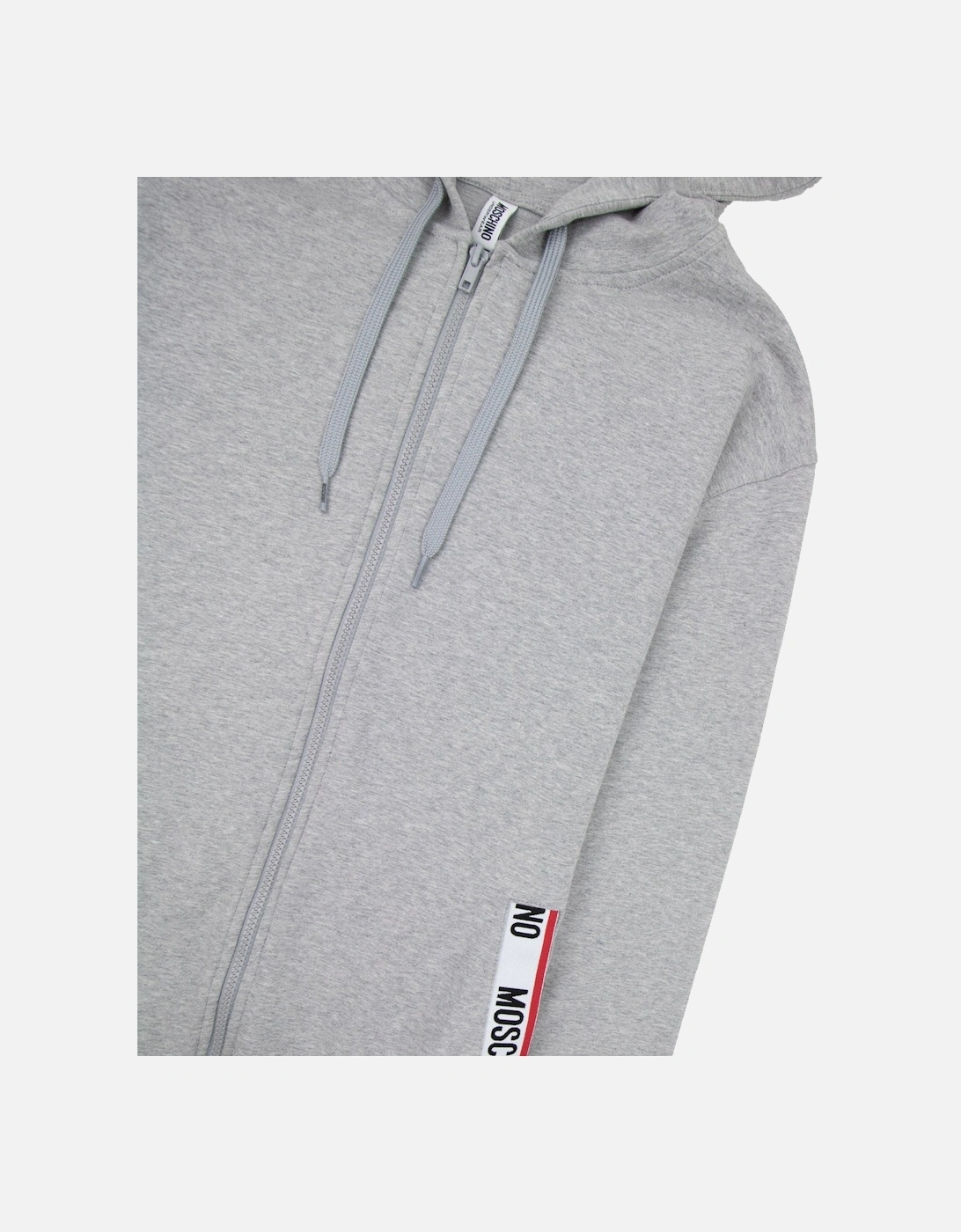 Underwear Pocket Tape Logo Hoody Light Grey