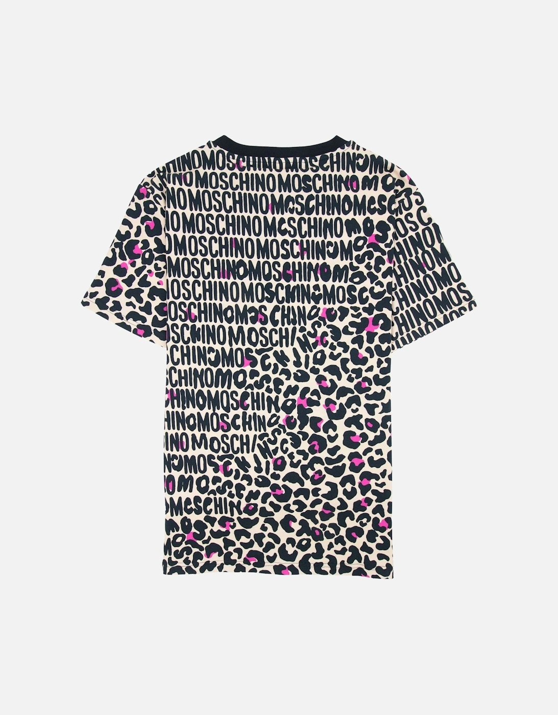 Underwear Leopard Print T Shirt Camel/black 1003