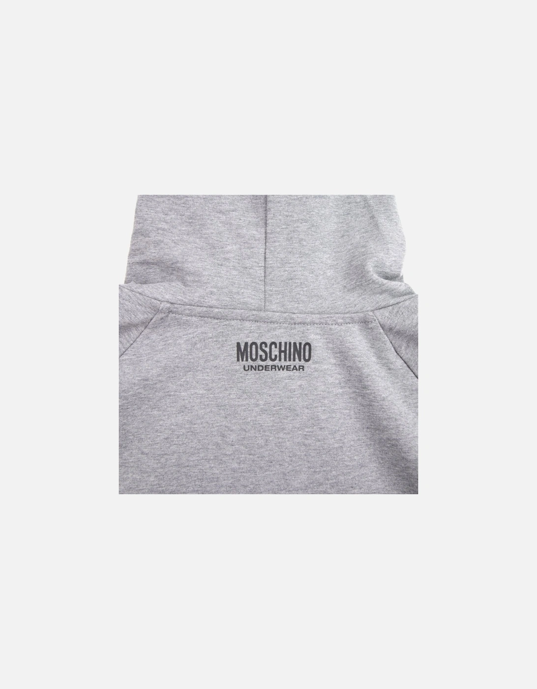 Underwear Arm Tape Logo Zip Up Hoody Dark Grey