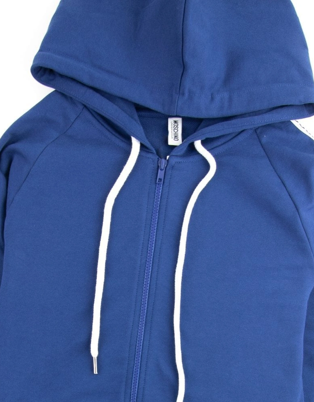 Underwear Arm Tape Logo Zip Up Hoody Blue