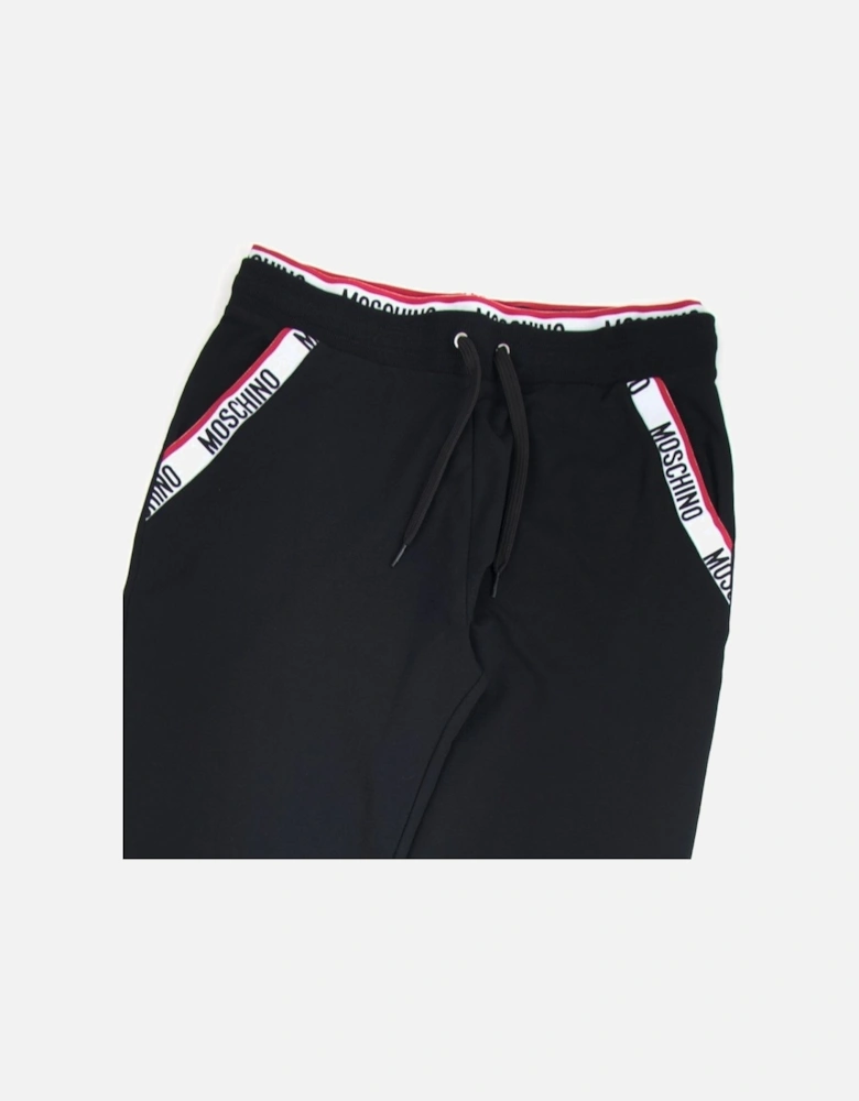 Underwear Pocket Tape Logo Jogging Pants Black