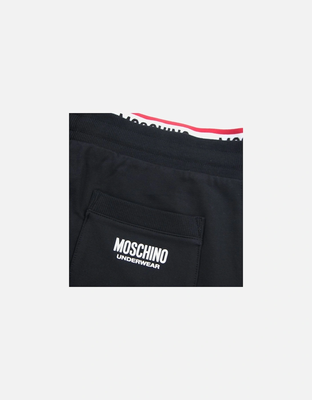 Underwear Pocket Tape Logo Jogging Pants Black