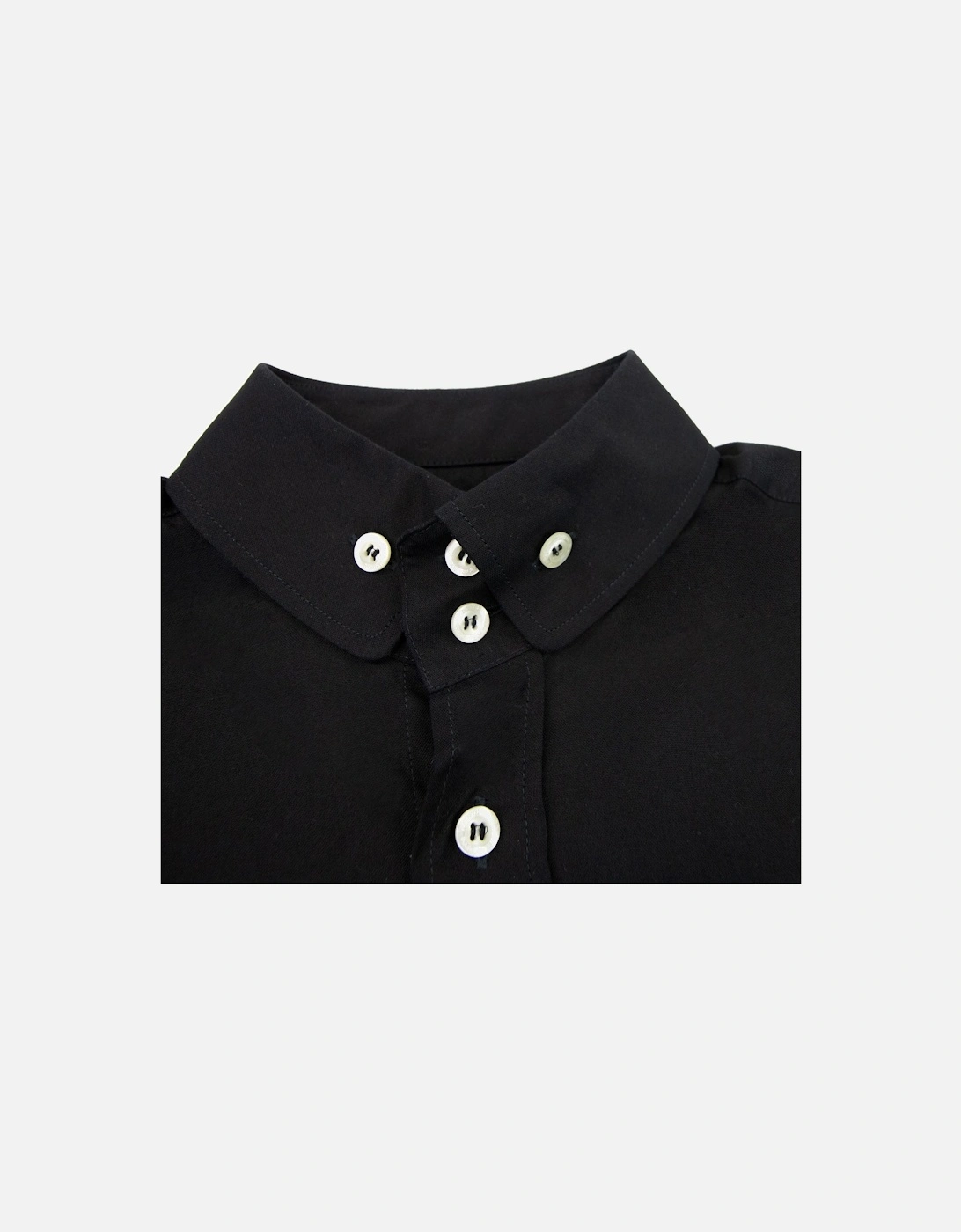 Double Button Casual Shirt Black