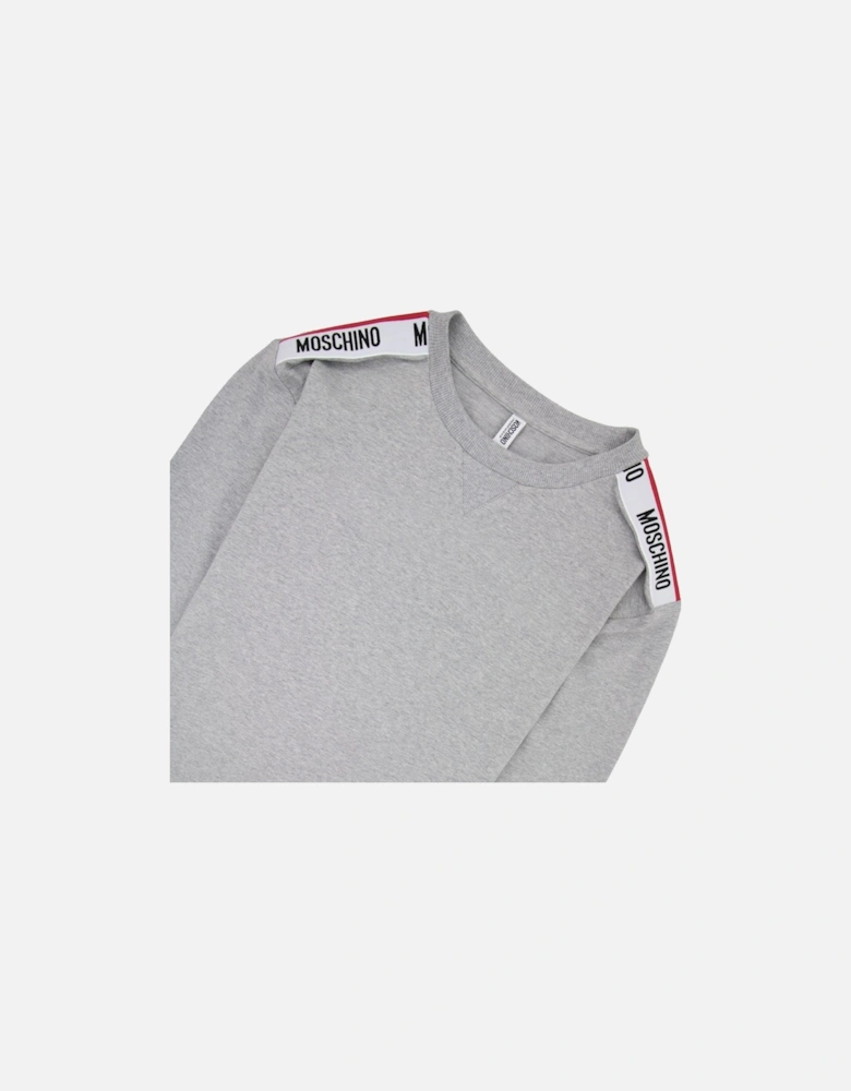 Underwear Shoulder Tape Logo Sweatshirt Light Grey