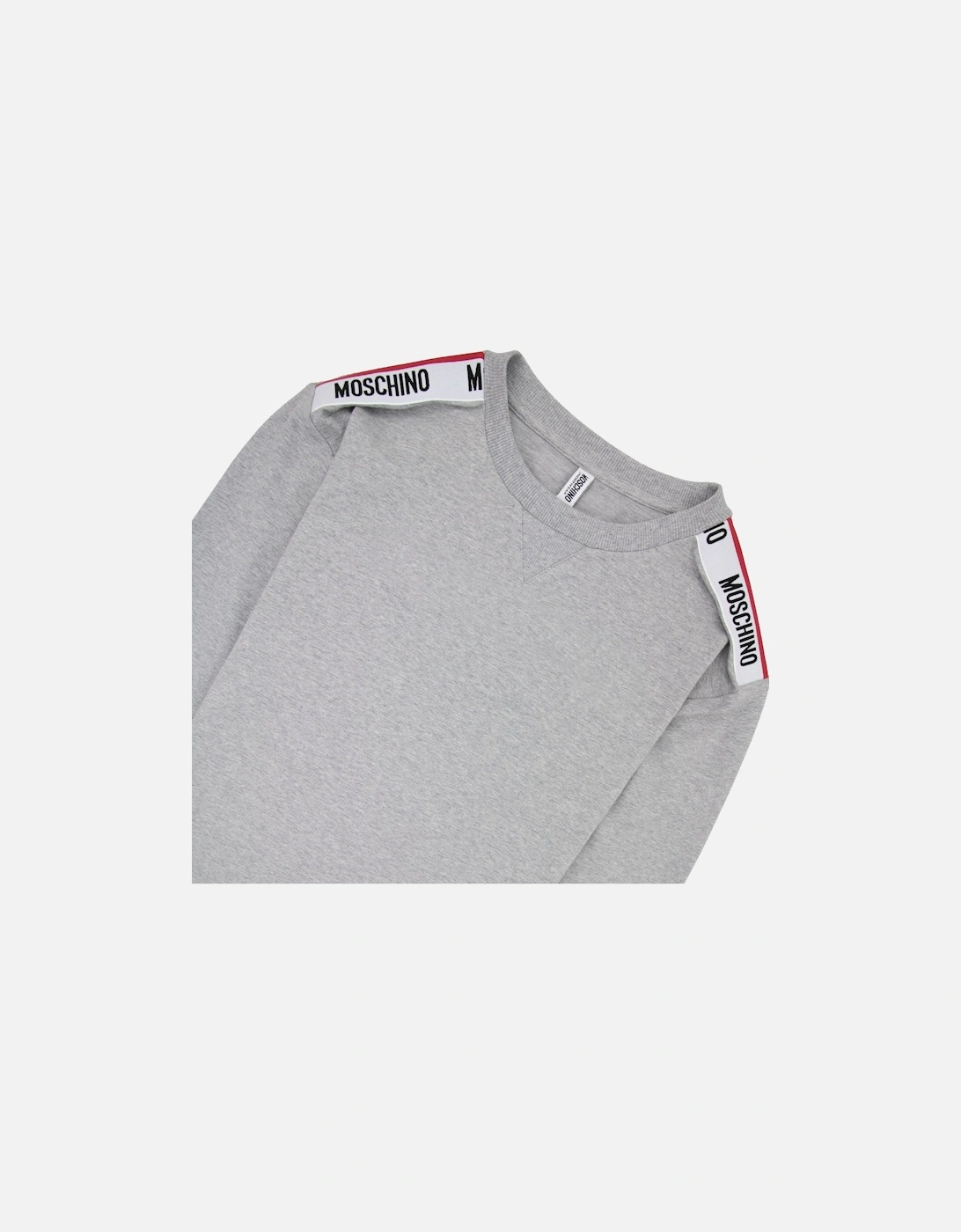 Underwear Shoulder Tape Logo Sweatshirt Light Grey