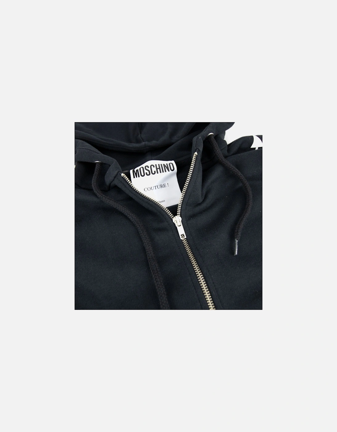 Couture Measurement Logo Zip Up Sweatshirt Black