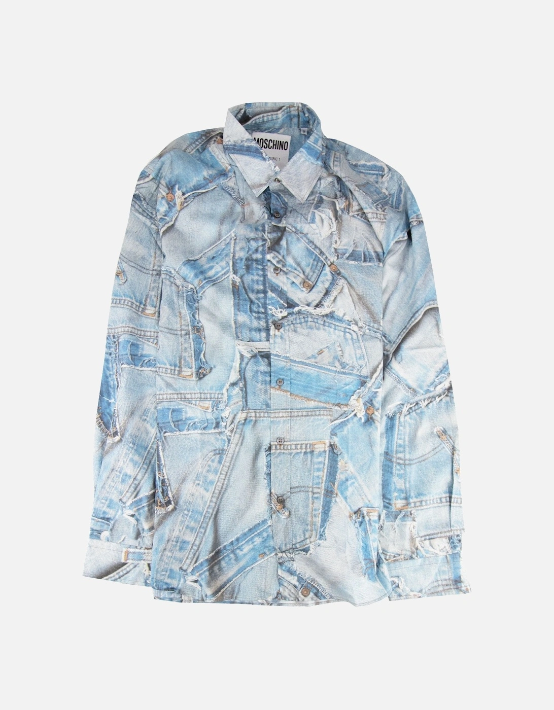 Couture All Over Jeans Printed Shirt Dark Denim, 3 of 2