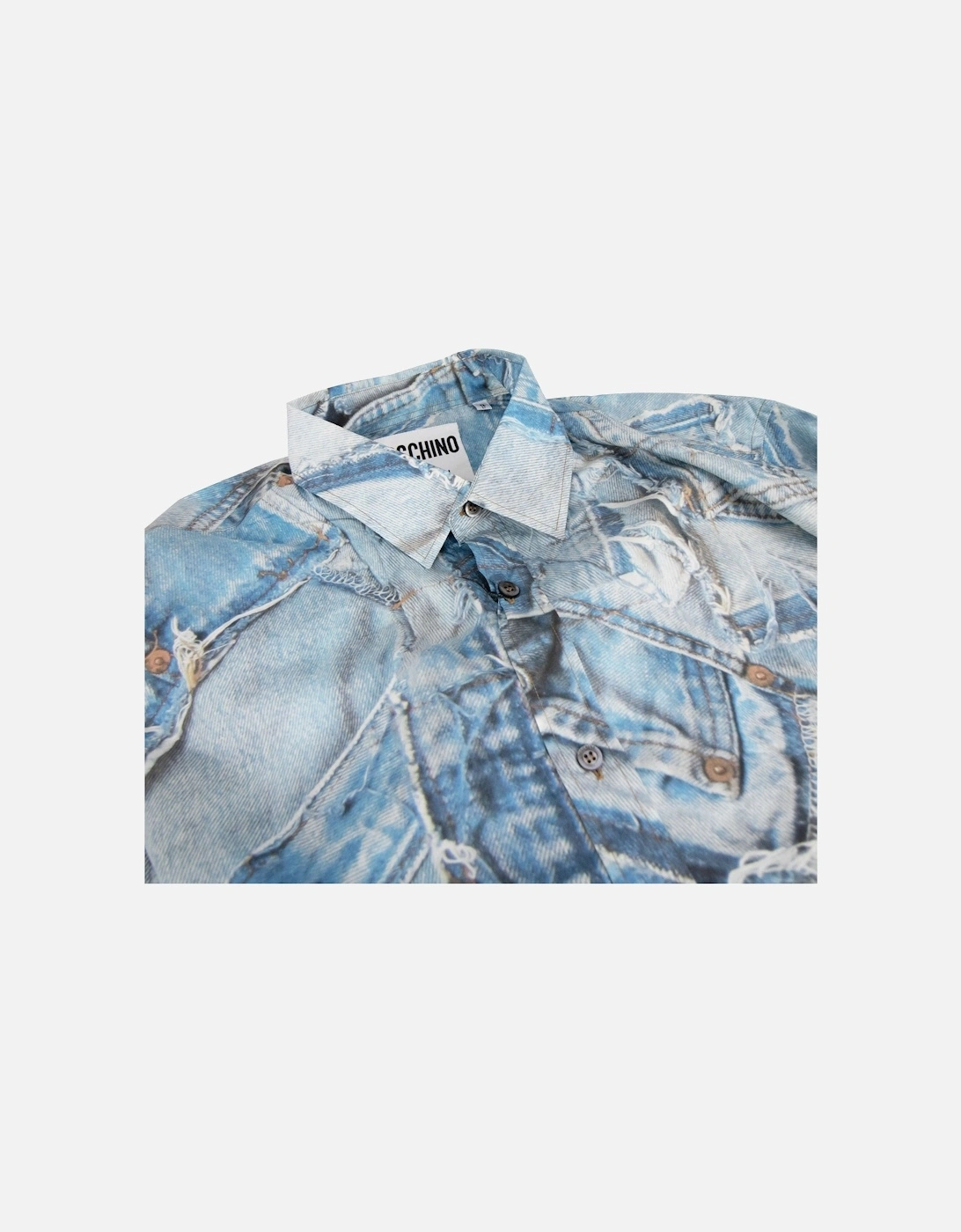 Couture All Over Jeans Printed Shirt Dark Denim
