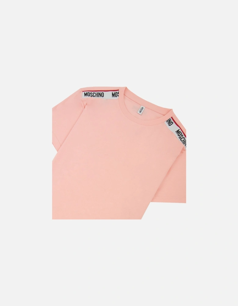 Underwear Tape Logo T-shirt Pink 0227