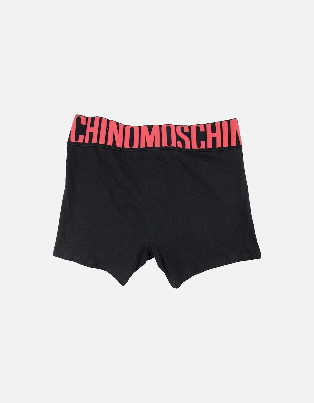 Underwear Logo Print Stretch Cotton Trunks Black