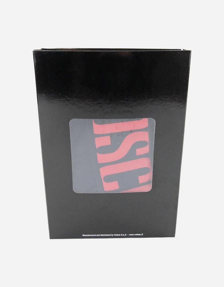 Underwear Logo Print Stretch Cotton Trunks Black