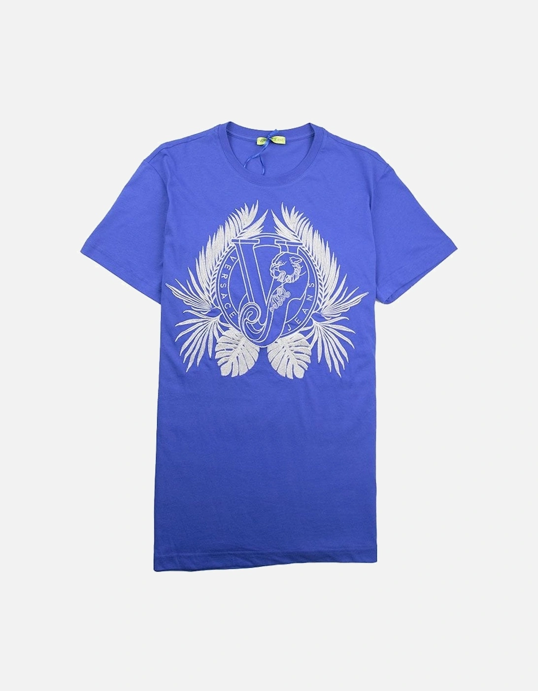 Jeans Metallic Stitching VJ Logo T-Shirt Electric Blue, 3 of 2