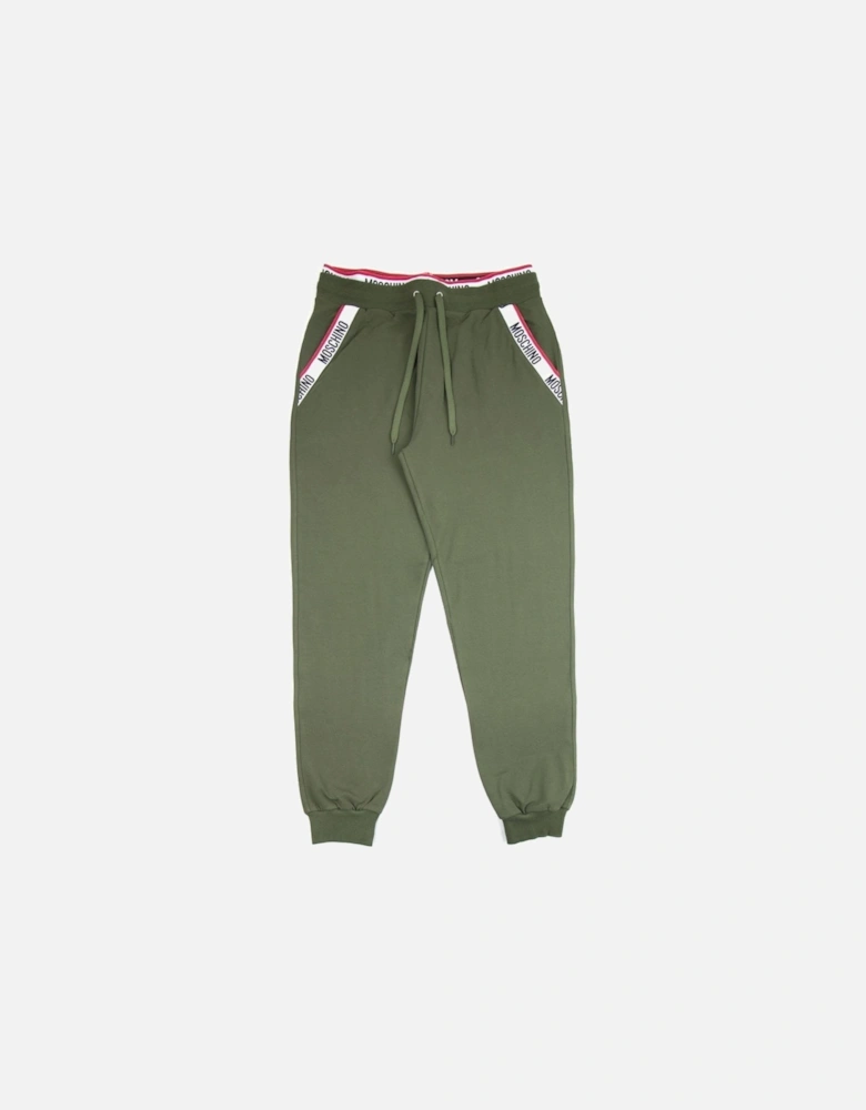 Underwear Pocket Tape Logo Jogging Pants Khaki