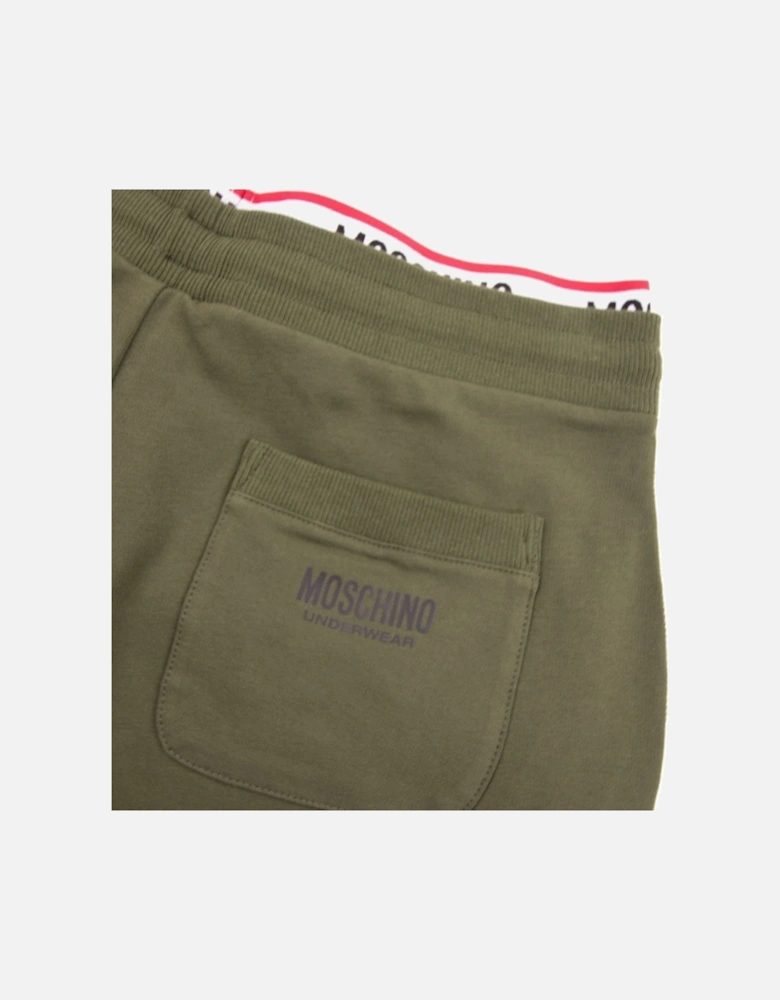 Underwear Pocket Tape Logo Jogging Pants Khaki