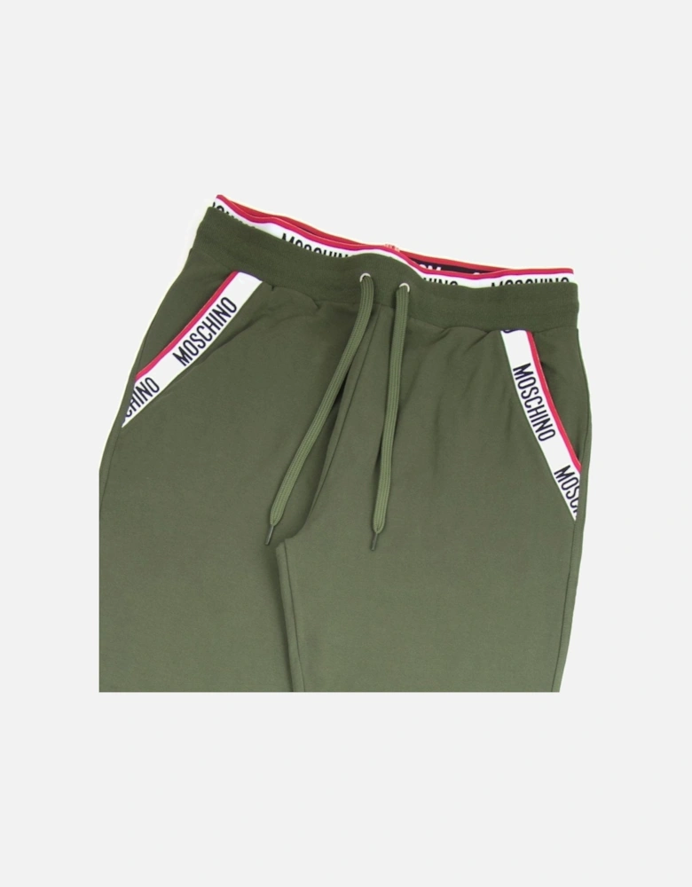 Underwear Pocket Tape Logo Jogging Pants Khaki