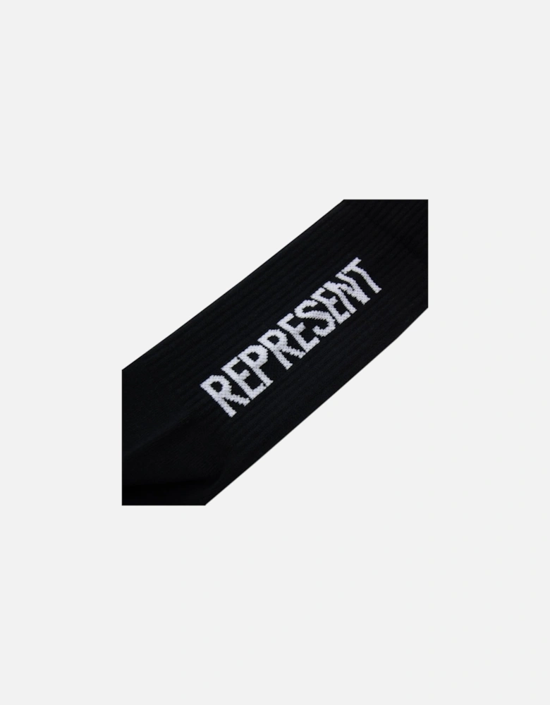 Logo Socks Jet Black