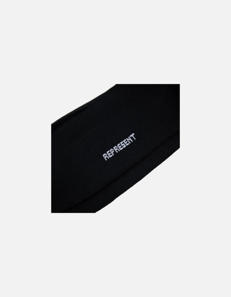 Logo Socks Jet Black