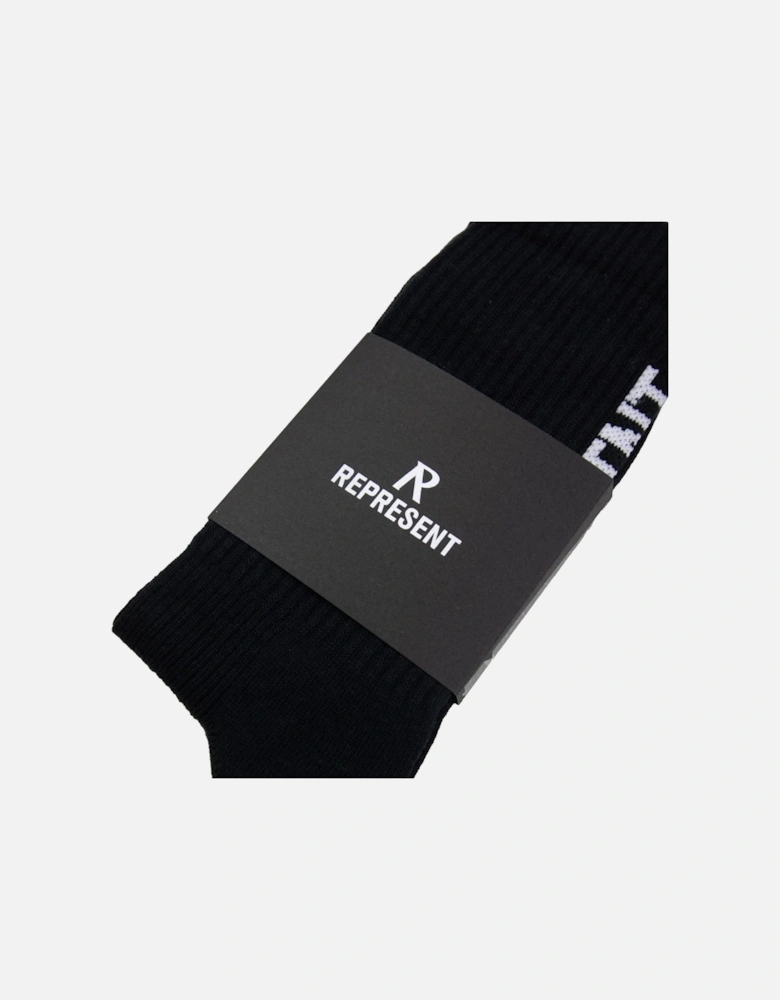 Logo Socks Jet Black