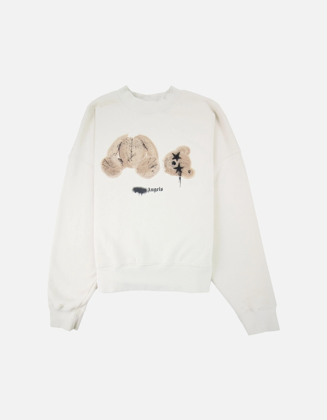 Spray Bear Crewneck Sweatshirt Grey Brown, 4 of 3