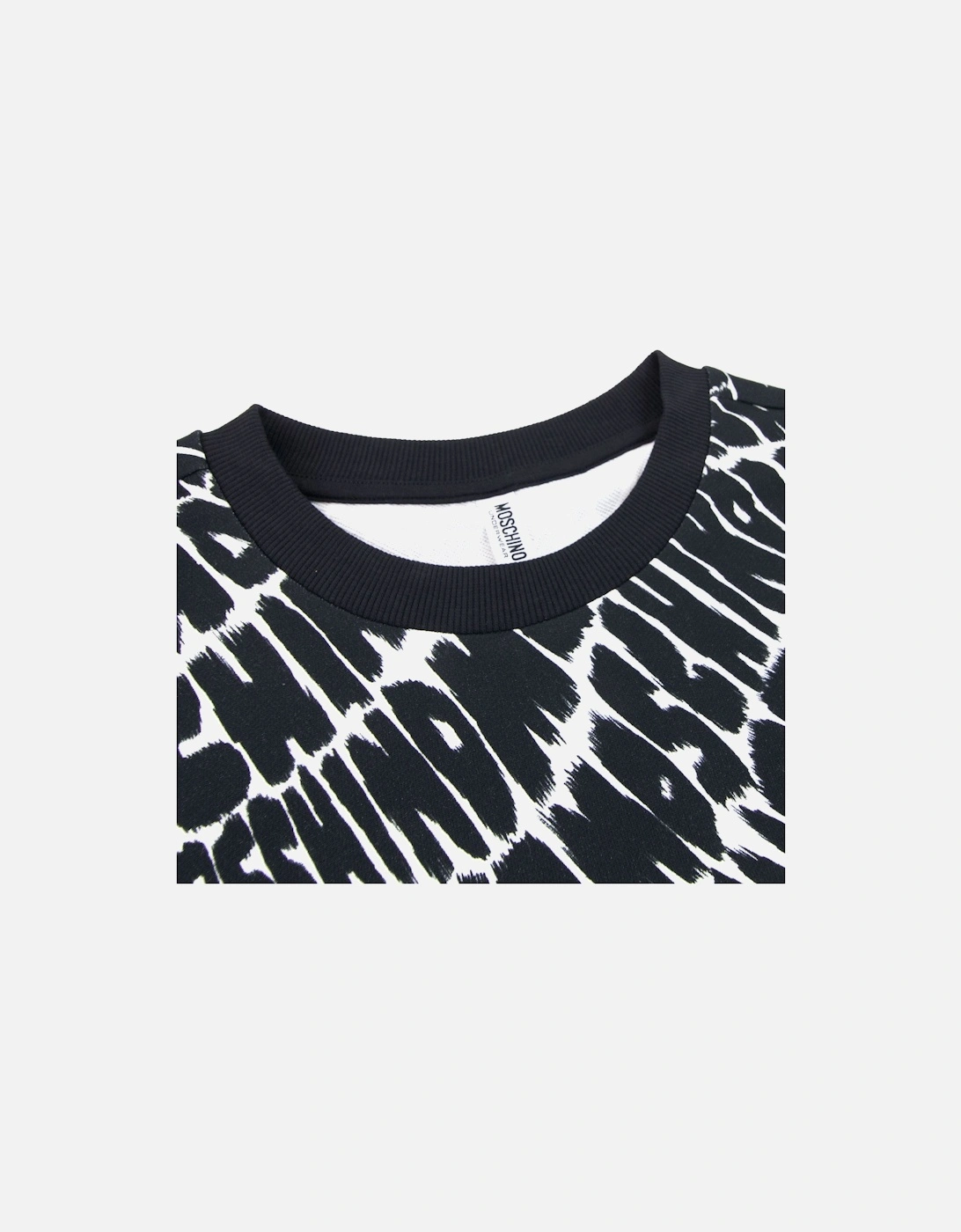 Underwear All Over Logo Sweatshirt Black