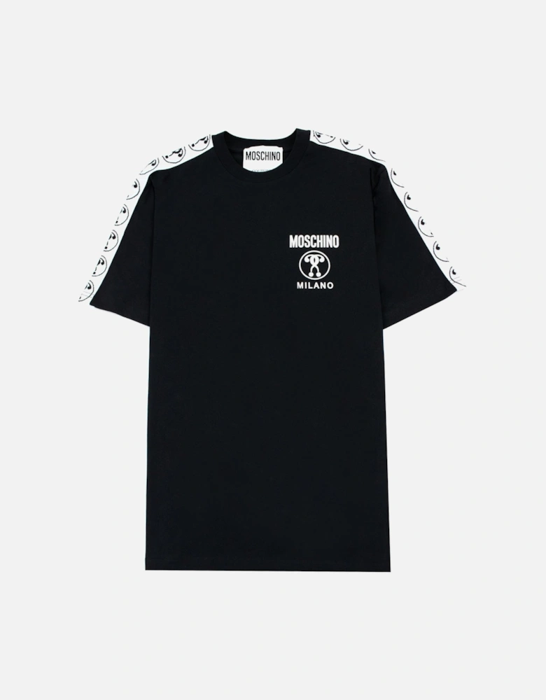 Couture Double Question Mark Organic Cotton T Shirt Black 1555