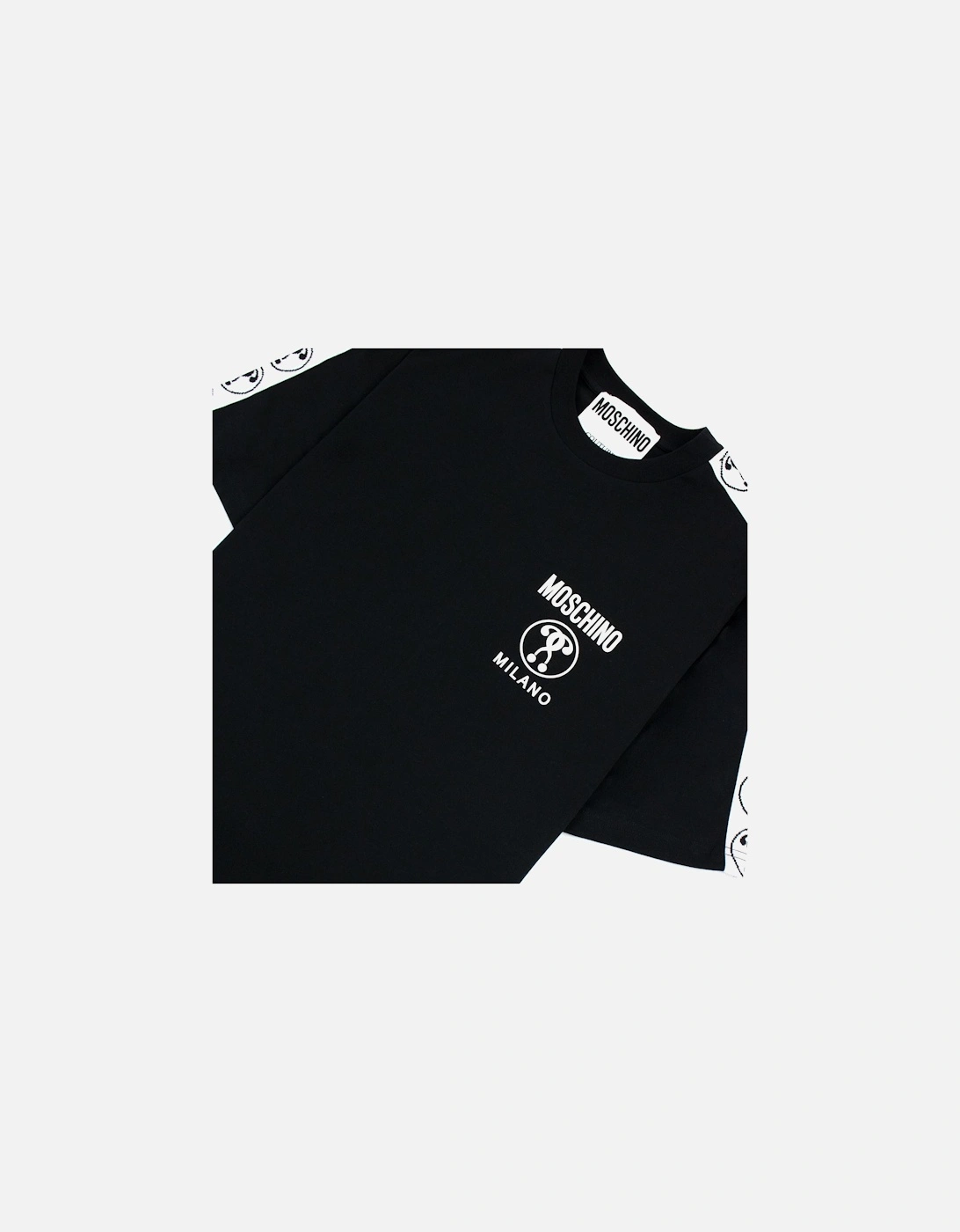 Couture Double Question Mark Organic Cotton T Shirt Black 1555