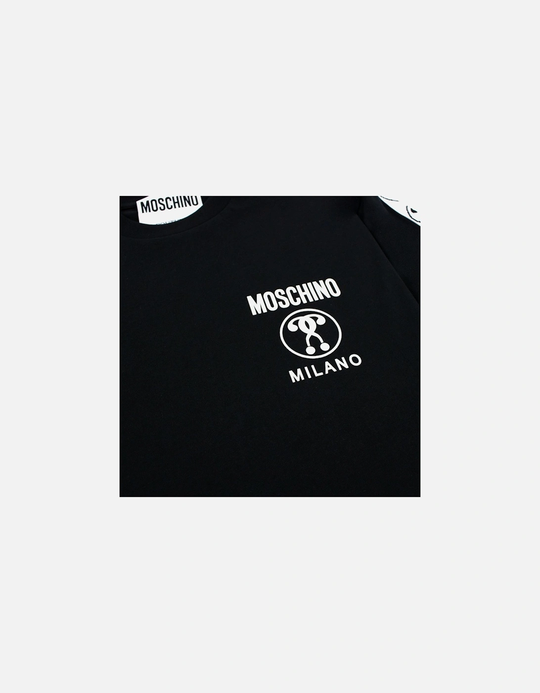 Couture Double Question Mark Organic Cotton T Shirt Black 1555