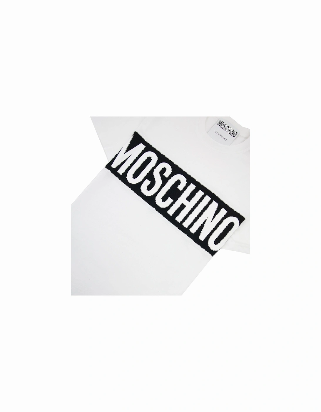 Couture Block Logo Print T Shirt White 2001