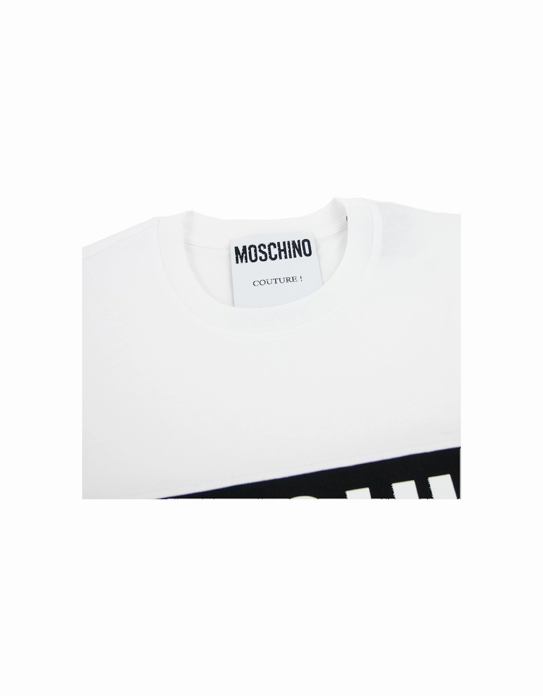 Couture Block Logo Print T Shirt White 2001
