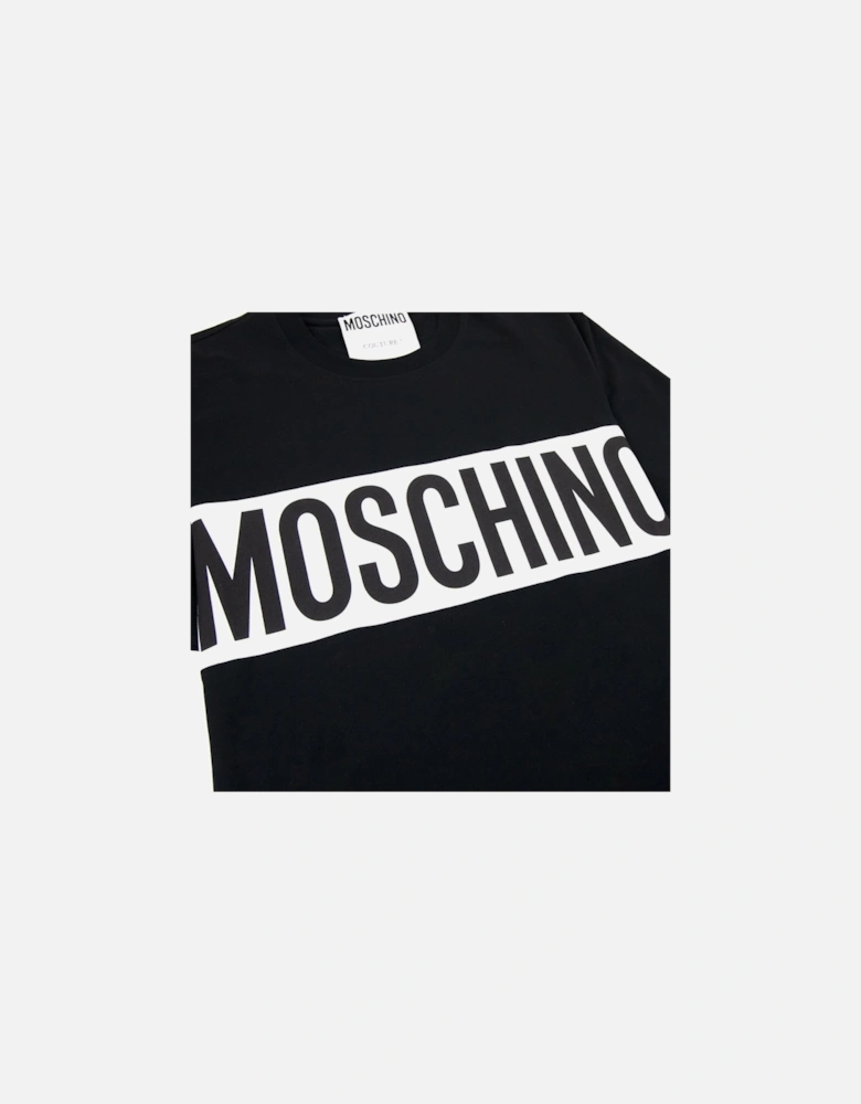Couture Block Logo Print T Shirt Black 2555