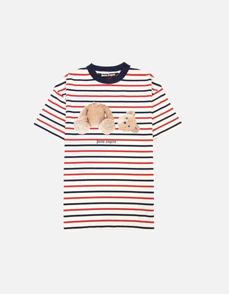Pa Bear Stripe Classic Tee Red/white