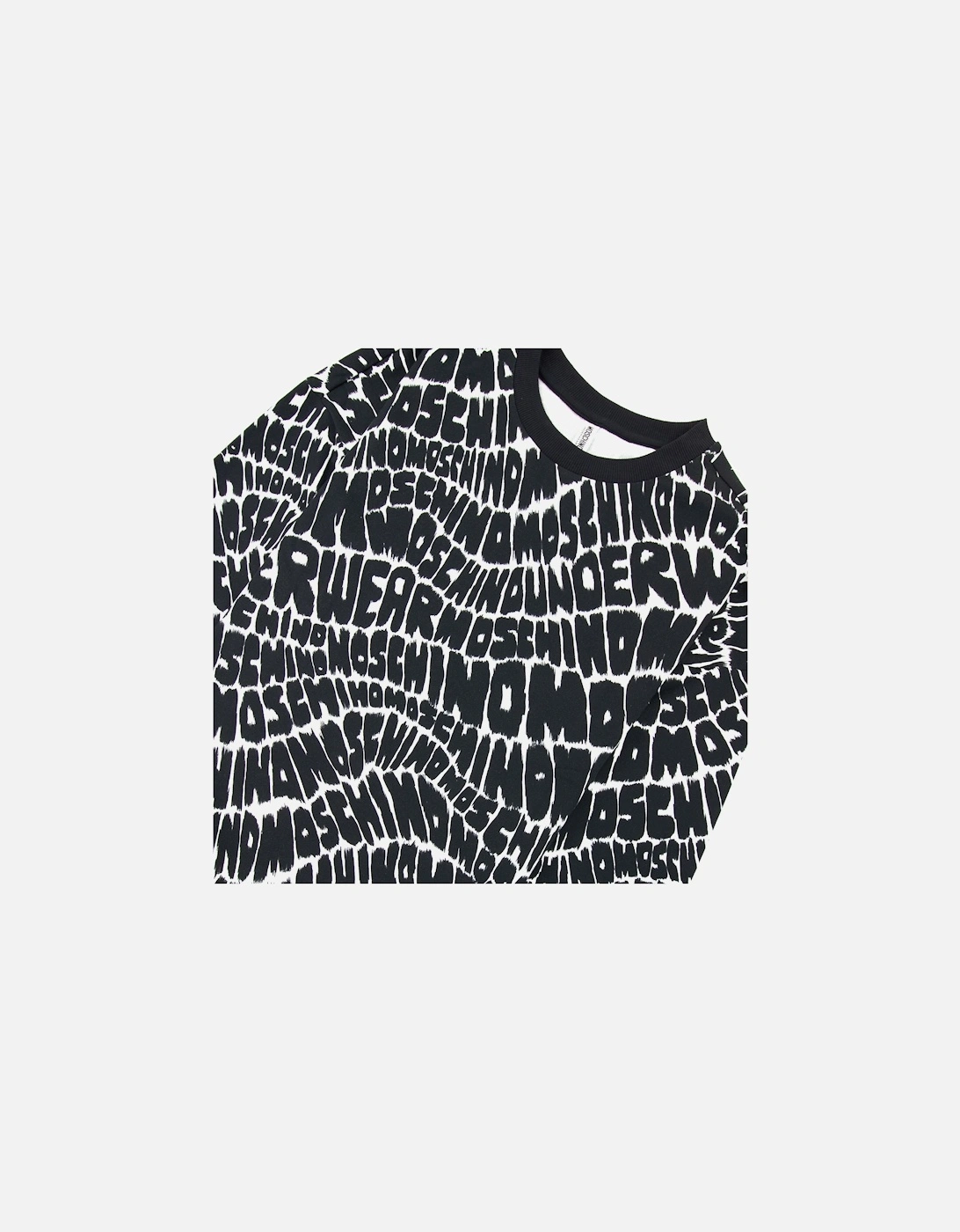 Underwear All Over Logo Sweatshirt Black