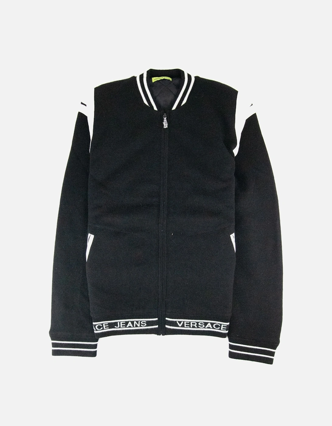 Jeans Filato Wool Bomber Sweatshirt Black SA30, 3 of 2