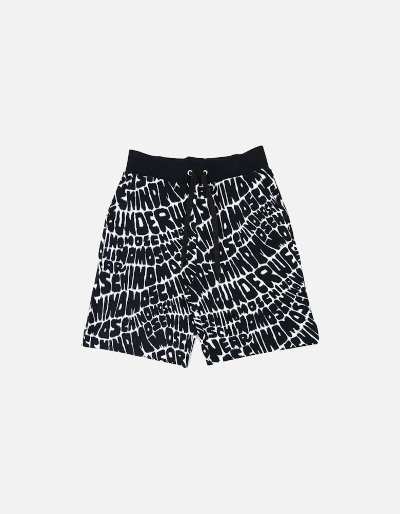 Underwear All Over Logo Shorts Black