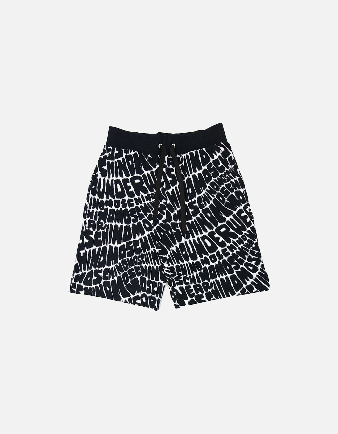Underwear All Over Logo Shorts Black, 5 of 4