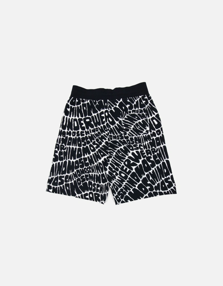 Underwear All Over Logo Shorts Black