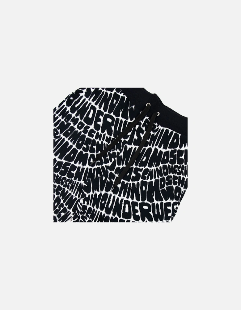 Underwear All Over Logo Shorts Black