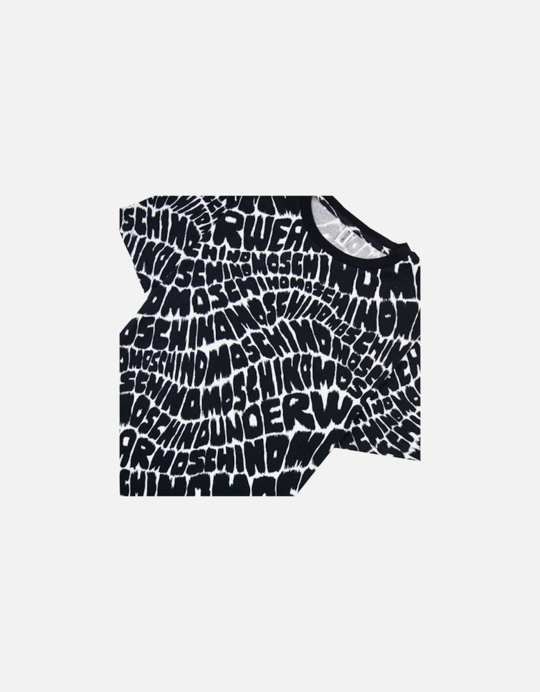 Underwear All Over Logo T-shirt Black