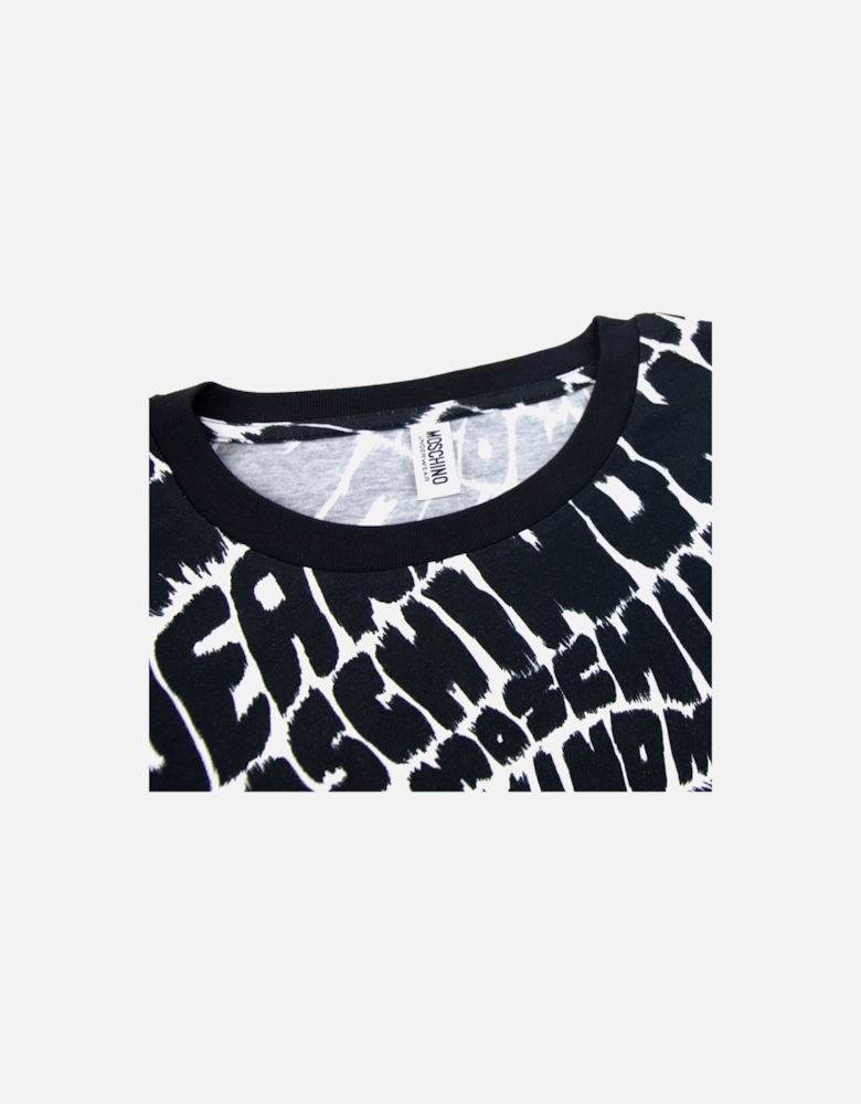 Underwear All Over Logo T-shirt Black