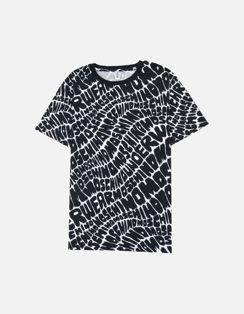 Underwear All Over Logo T-shirt Black