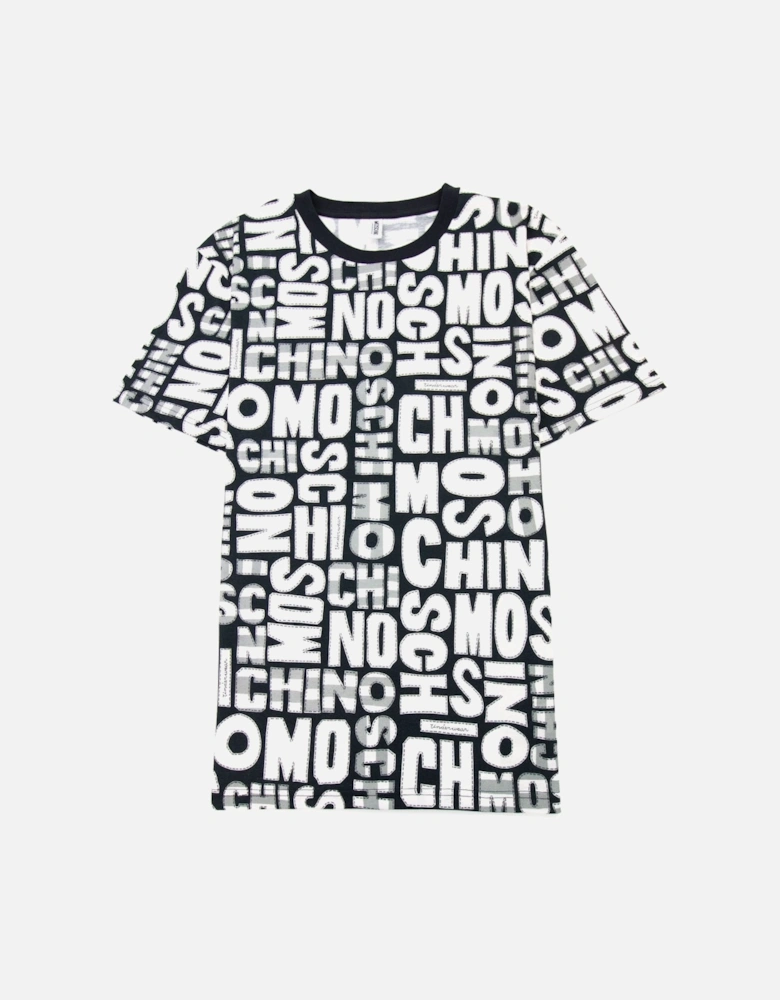 Underwear All Over Logo T Shirt White/black 1555