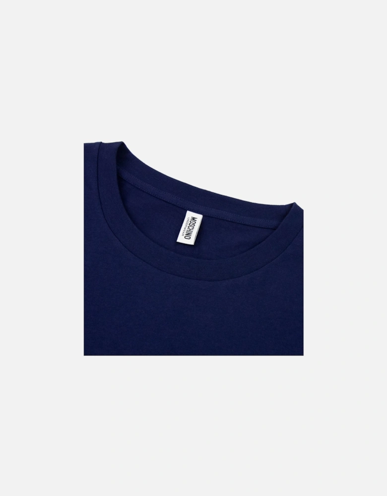 Underwear Tape Cuff Sleeve T Shirt Dark Blue