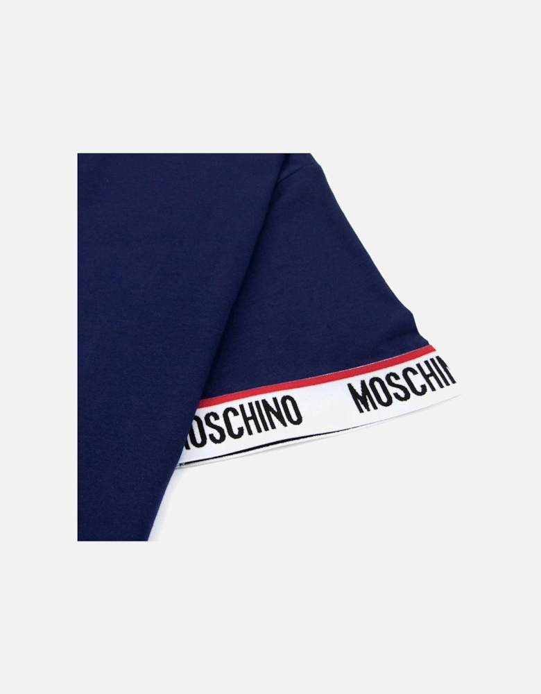 Underwear Tape Cuff Sleeve T Shirt Dark Blue