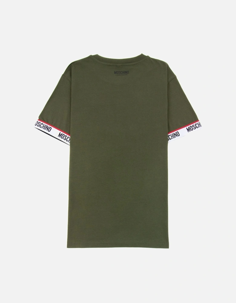 Underwear Tape Cuff Sleeve T Shirt Khaki 0430