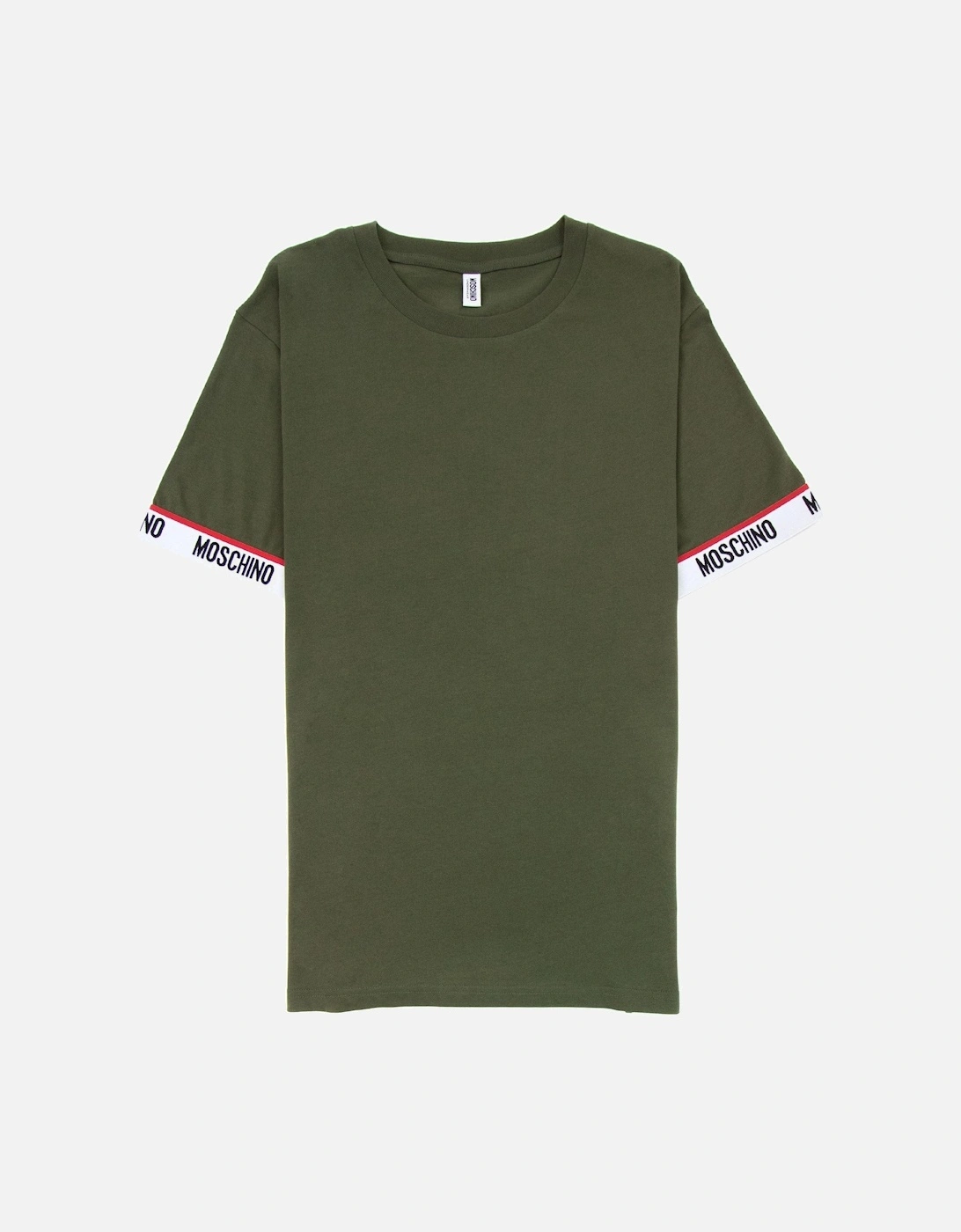 Underwear Tape Cuff Sleeve T Shirt Khaki 0430, 7 of 6